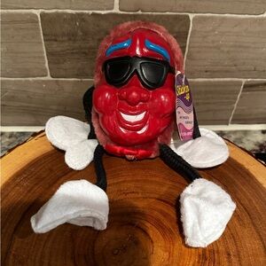 Vintage California Raisin Stick ‘Em Up 8” Plush with Sunglasses Suction